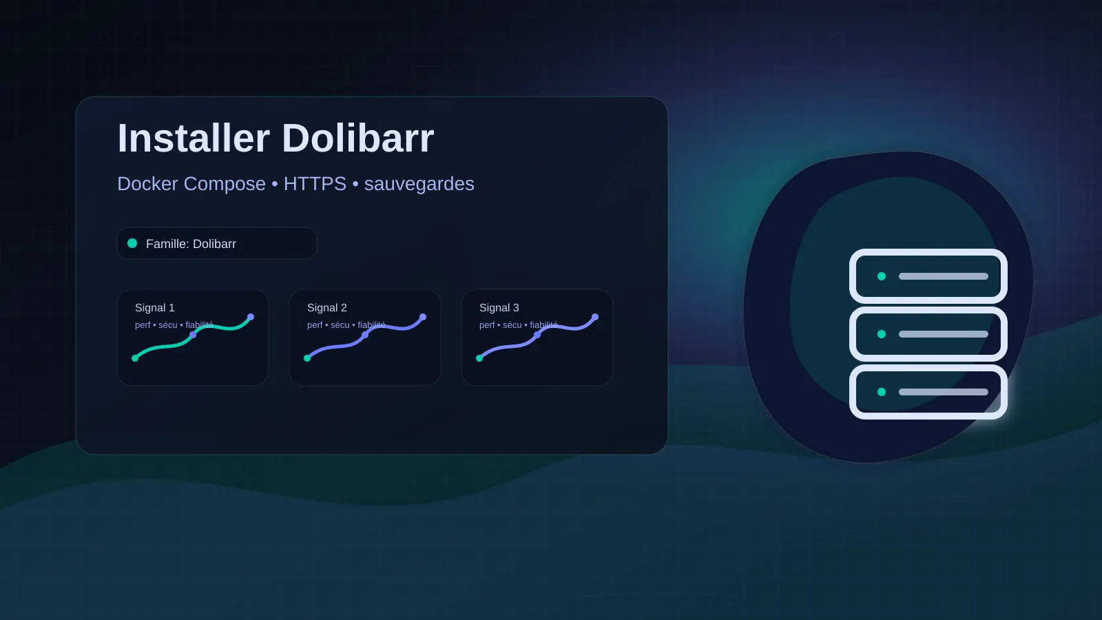 Schéma d’hébergement Dolibarr en production